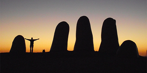 Ponto turístico no Uruguai