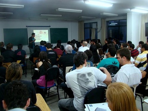 Palestrando no Front in Rio