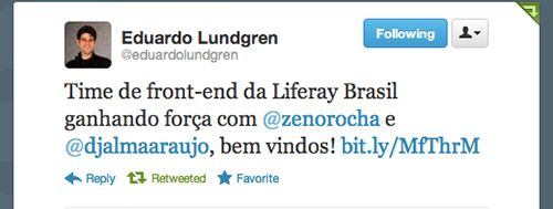 Tweet do Eduardo Lundgren